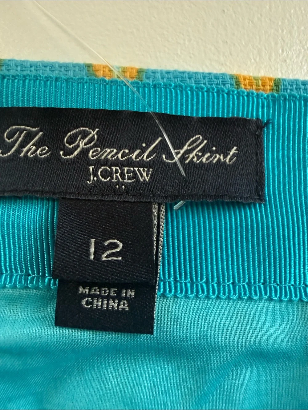 J.Crew The Pencil Skirt Womens 12 Lined Zip Back Cotton NEW